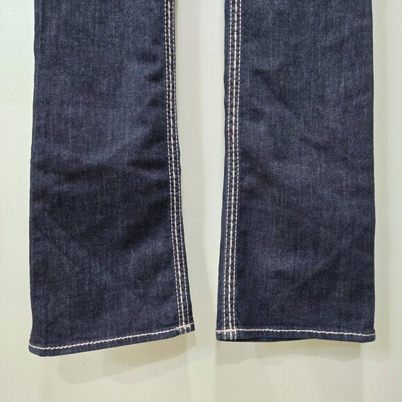 True Religion Dark Wash Boot Cut Denim Jeans Size 28 - Picture 7 of 16